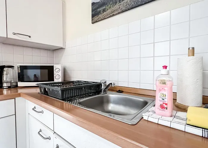 In Der Stadt Mit Kostenfreier Tiefgarage Bis 1,50m Fahrzeughoehe - 2 Doppelbetten, Kueche, Bad